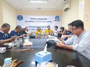 Silaturahmi Alumni Teknik Elektro UHN di Lapo Ondihon Berjalan Sukses