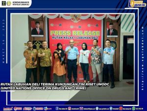 Rutan Labuhan Deli Terima Kunjungan Tim Riset UNODC
