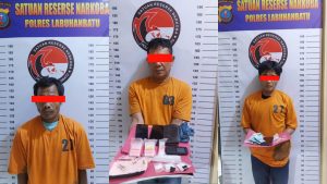 1 Bandar Sabu Dan 2 KurirDiamankan Satres Narkoba Polres Labuhanbatu.