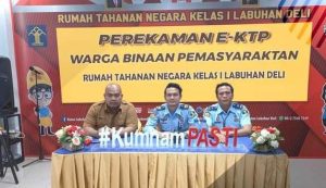 Penuhi Hak Demokrasi WBP,Rutan Labdel Laksanakan Perekaman E-KTP