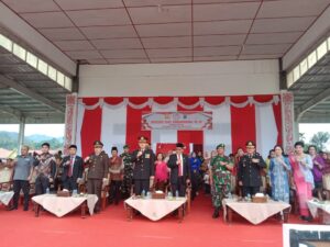 Kasdim 0206/Dairi Hadiri Upacara dan Syukuran HUT Bhayangkara Ke-78 Polres Pakpak Bharat
