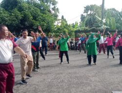 Olahraga bersama Wujud Sinergitas TNI, POLRI dan Masyarakat