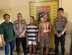 Polsek Belawan Tahan Dua Pelaku Jambret Dihakimi Massa