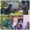 Satgas Pamtas RI-PNG Kewilayahan Yonif 763/SBA Pos Afkrem Laksanakan Kegiatan Binter Berupa Pembagian Sembako Kepada Masyarakat Kampung Afkrem.