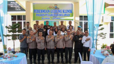 Kapolres Pelabuhan Belawan Resmikan Gedung Poliklinik Polres untuk Layani Personel dan Masyarakat