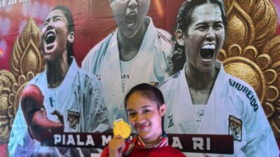 Bripda Jessica Tety Debora Harumkan Nama Polda Riau, Raih Juara 1 Piala Menpora Karate TNI/Polri