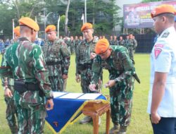 RESIMEN HANUD 1 PASGAT GELAR UPACARA SERAH TERIMA JABATAN KOMANDAN YONHANUD 14 PASGAT DAN YONHANUD 15 PASGAT