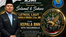 Prajurit TNI AL,Letkol Laut (KH) Sahala Sinaga.S.Sos.M.M Dipercayakan Jabat Kepala BNNK Tanjungbalai