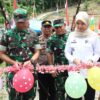 Dandim 0201/Medan Resmikan Jembatan Gantung Perintis Garuda di Namorambe,