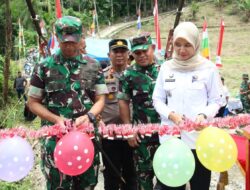 Dandim 0201/Medan Resmikan Jembatan Gantung Perintis Garuda di Namorambe,