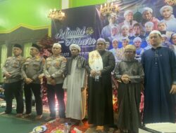 KAPOLRES BINJAI HADIRI MAULID ARBA’IN DI MASJID AS-SYAKIRIN, AJAK MASYARAKAT JAGA KAMTIBMAS