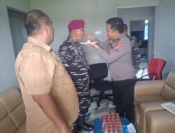 Danposal Pantai Labu Terima Kunjungan Kapolsek dan Sekcam di Hari Jadi ke-81 TNI