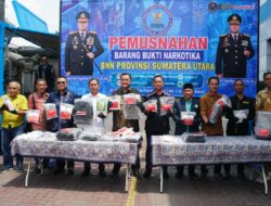 BNNP Sumut Bongkar 10 Kasus Narkotika, Barang Bukti Ganja 230 Kg dan Sabu 9,8 Kg Dimusnahkan