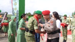 Sambut Danyonif TP 955/HS yang Baru, Kapolres Humbahas Tegaskan Soliditas TNI-Polri