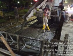 Besi Tikar Tengah Diduga Tidak Terpasang, Kualitas Proyek Jalan di Jl. Tangguk Raya Dipertanyakan