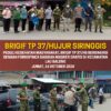PEDULI KESEHATAN MASYARAKAT, BRIGIF TP 37/HS BERSINERGI DENGAN FORKOPINCA BAGIKAN MASKER GRATIS DI KECAMATAN LAU BALENG*