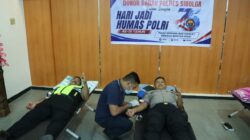 Sambut Hari Jadi ke-75 Humas Polri, Polres Sibolga Gelar Donor Darah