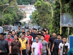 Kapolres Sibolga Pimpin Jogging,Jaga Kebugaran Personel